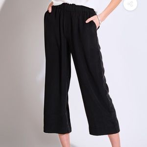 Sourcery label washable silk cropped pants